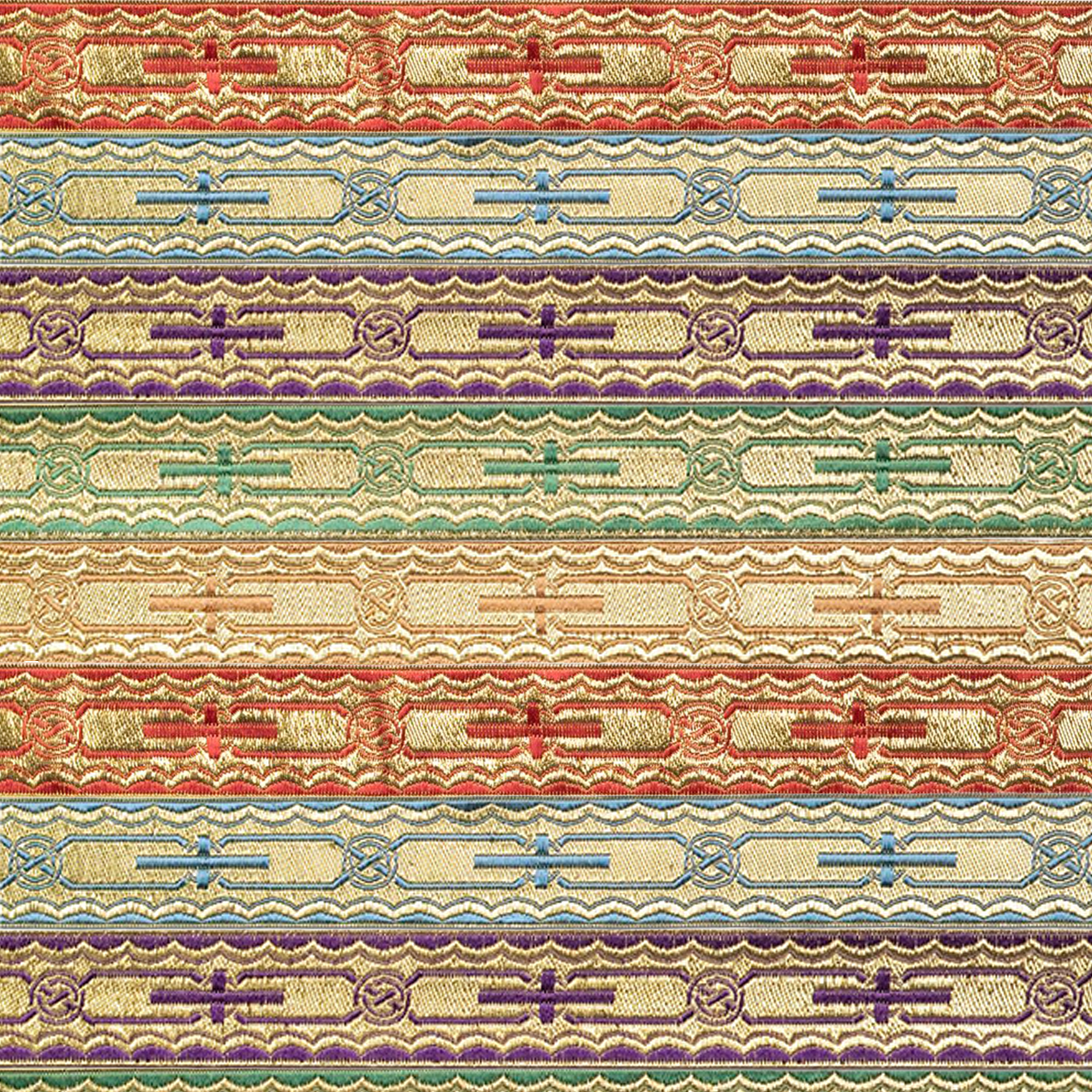 J. Wippell & Co-Ecclesia Lurex - 1" Braid-Fabric