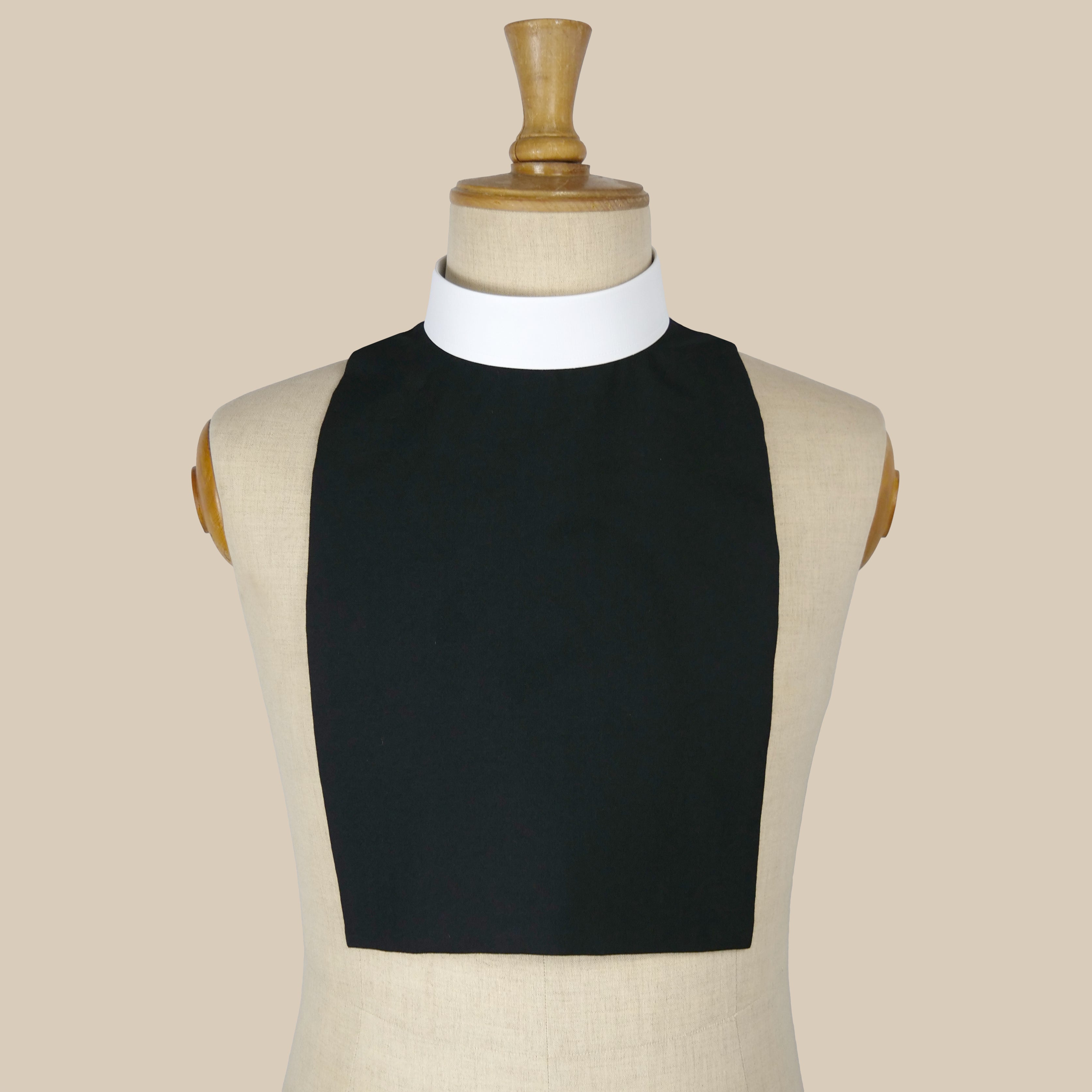 J. Wippell & Co-Black Polywool Bib Stock-Clerical (MEN)