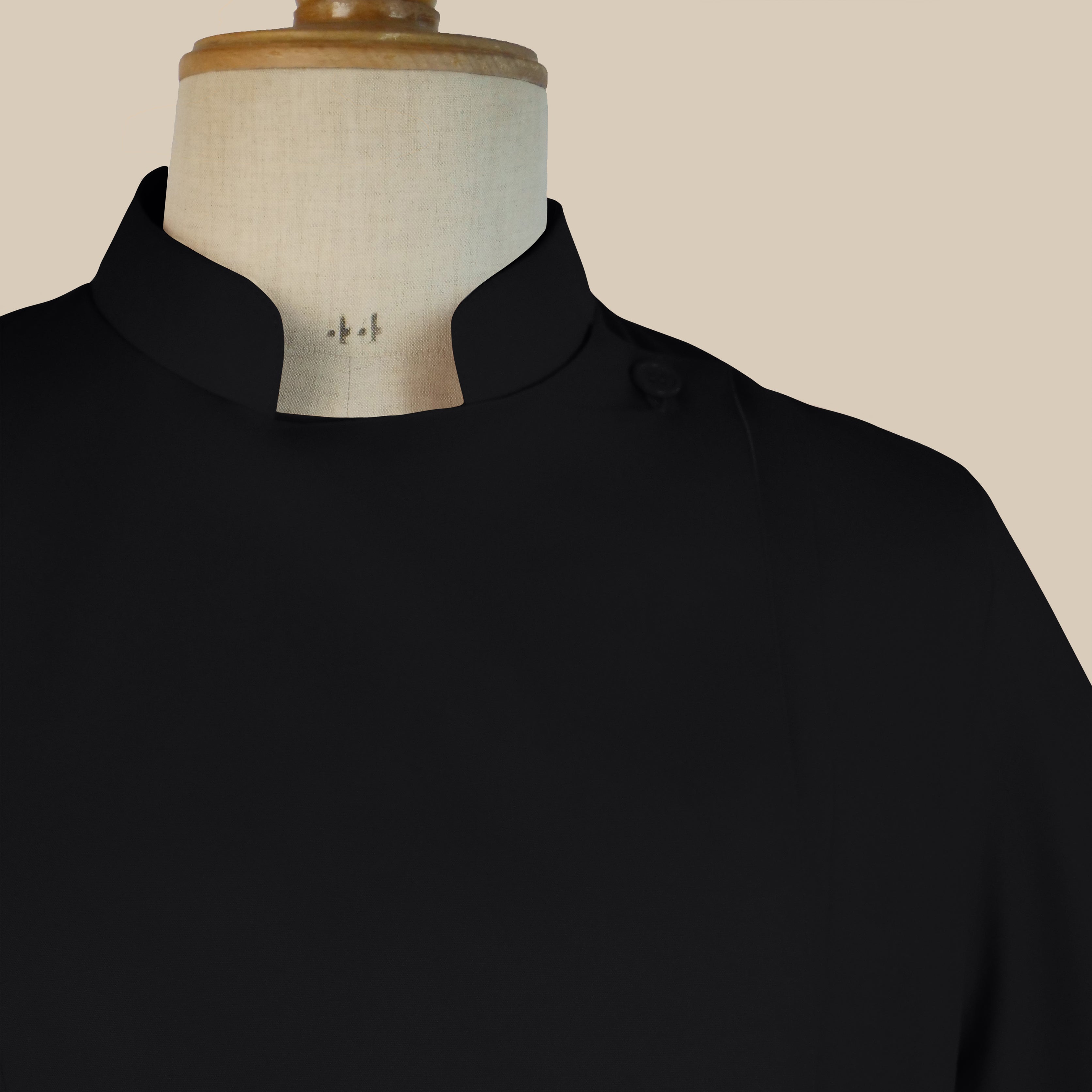 J. Wippell & Co-Women's Black Choir Cassock – Double-breasted-Choir Wear