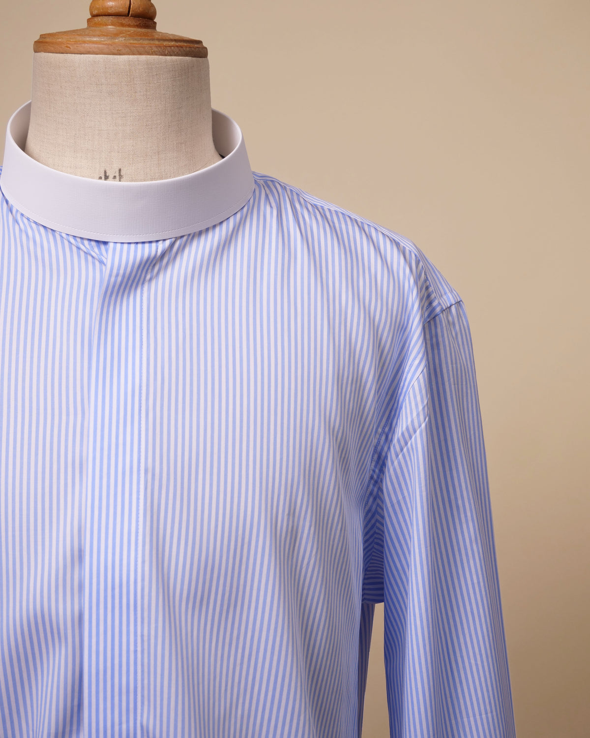 Men's Striped Cotton Tunic Clergy Shirt – Custom made