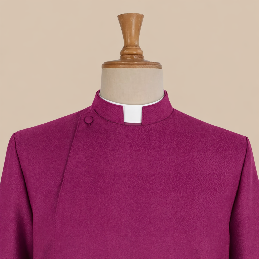 Men's Custom Roman Purple Cassock – Double-breasted