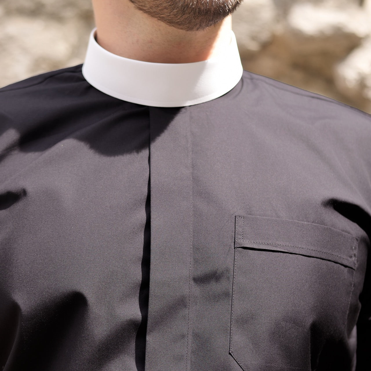 Tunic-style Clergy Shirt