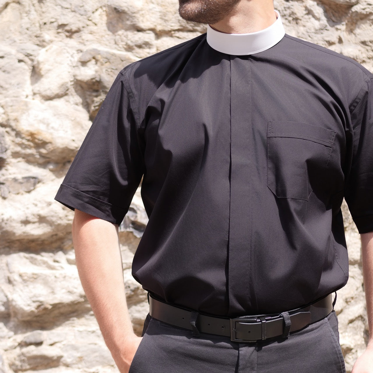 Tunic-style Clergy Shirt