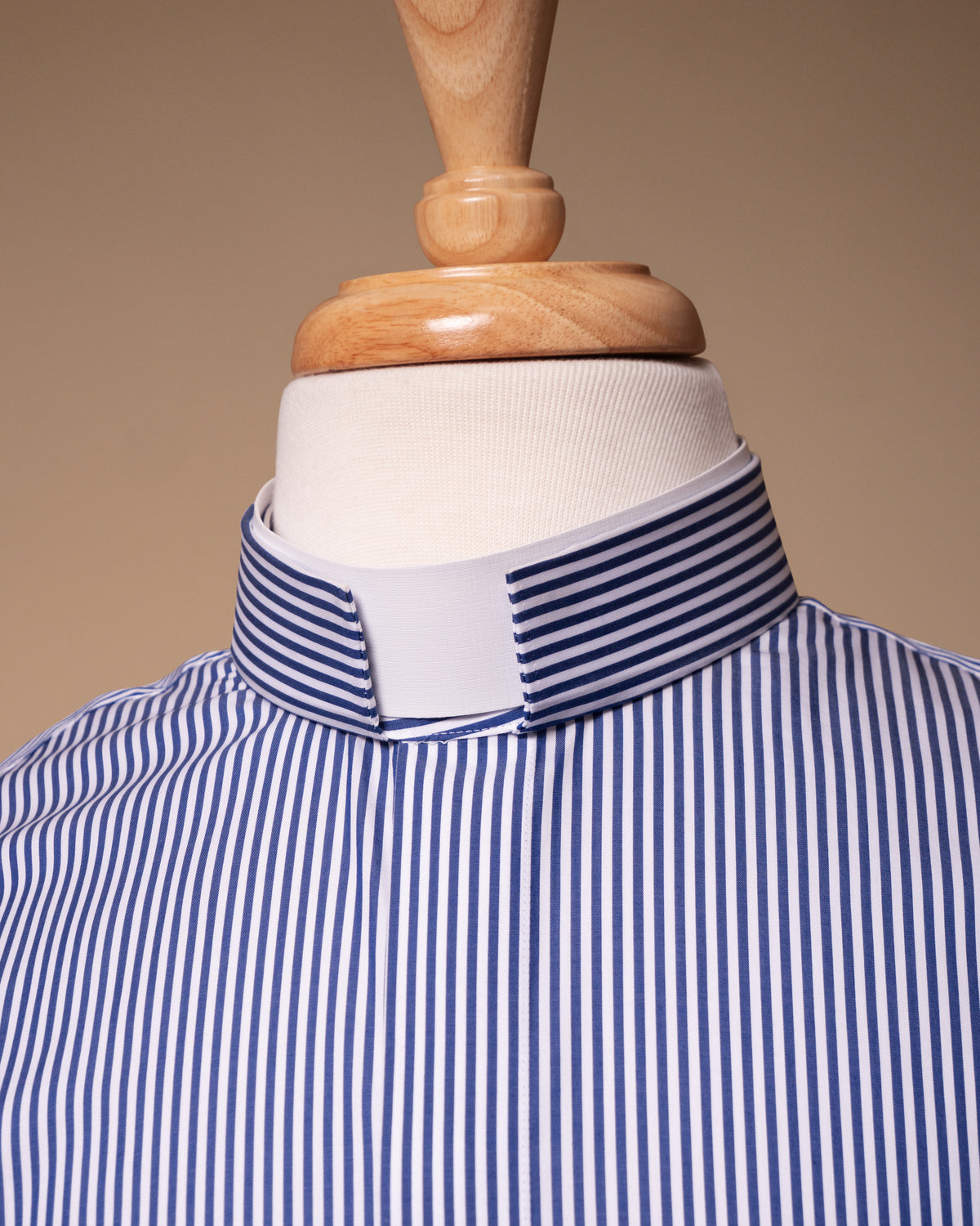 Men's Striped Cotton Tonsure Clergy Shirt – Custom made