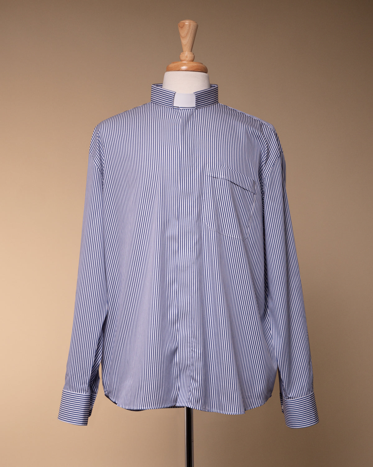 Men's Striped Cotton Tunnel Clergy Shirt – Custom made