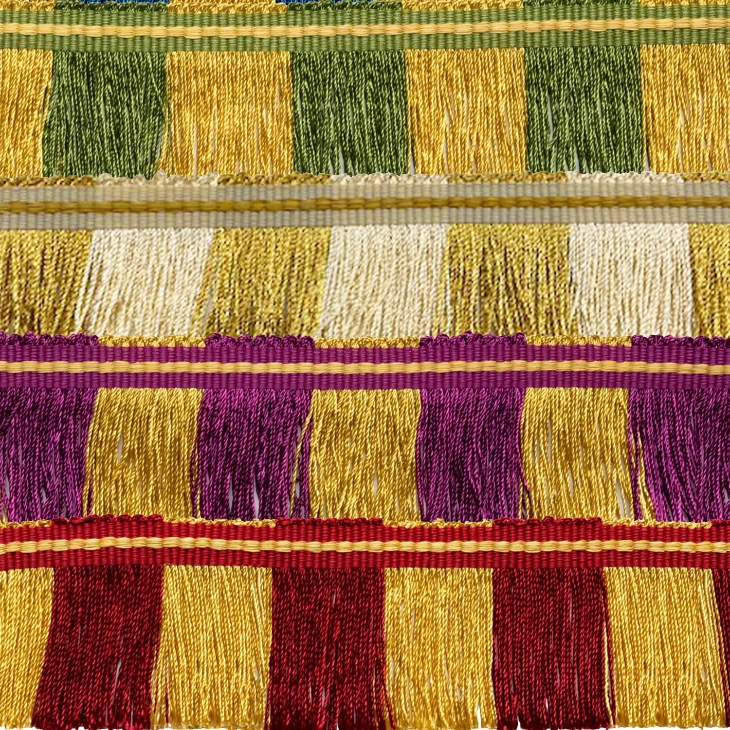 J. Wippell & Co-Two-tone Rayon Fringe-Fabric