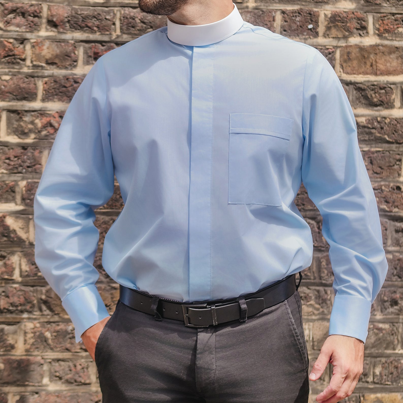 Custom Tunic-style Clergy Shirt