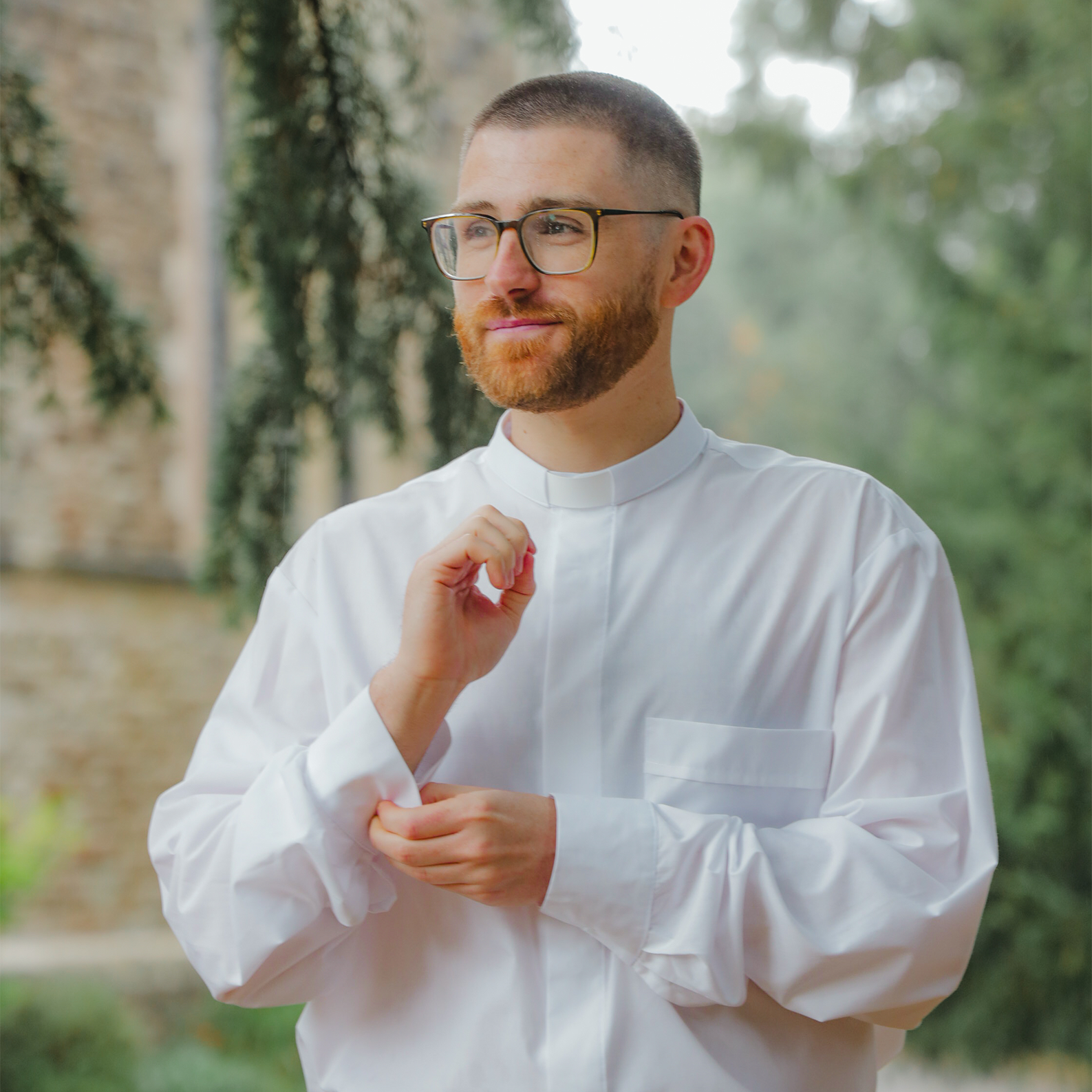 Custom 1" Tab Collar Clergy Shirt