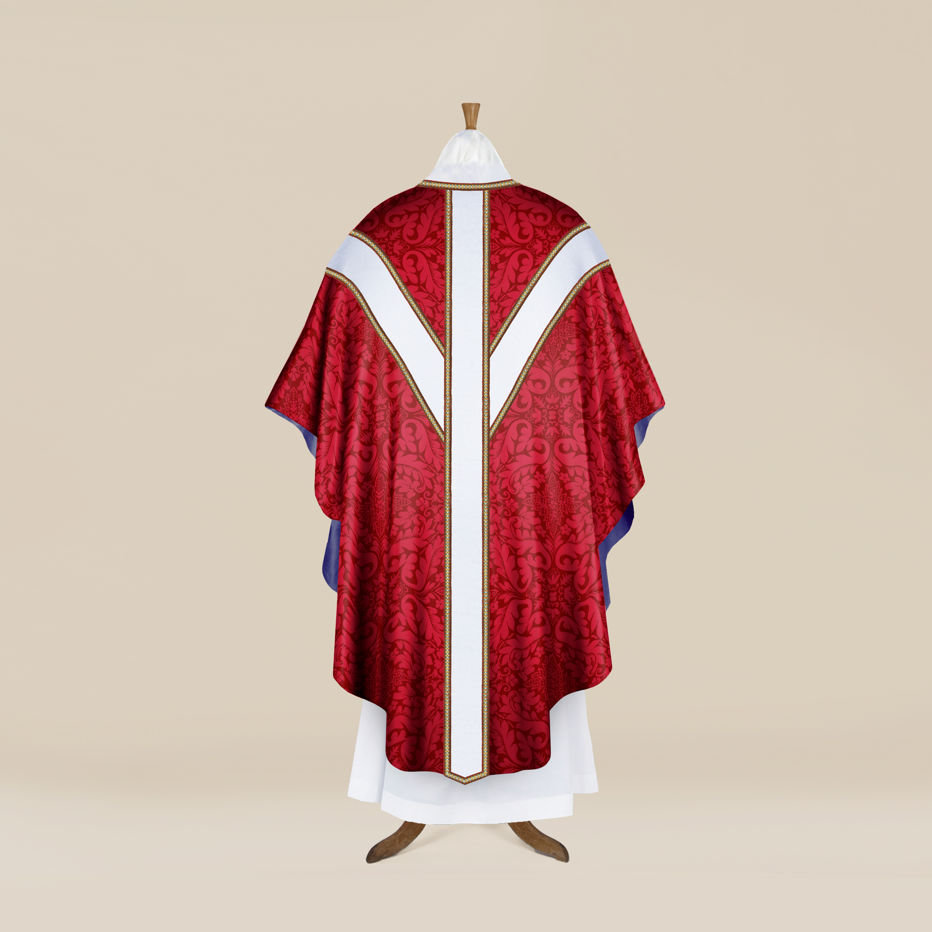 'Florence' Chasuble & Stole with 'Cloth of Silver' Orphreys