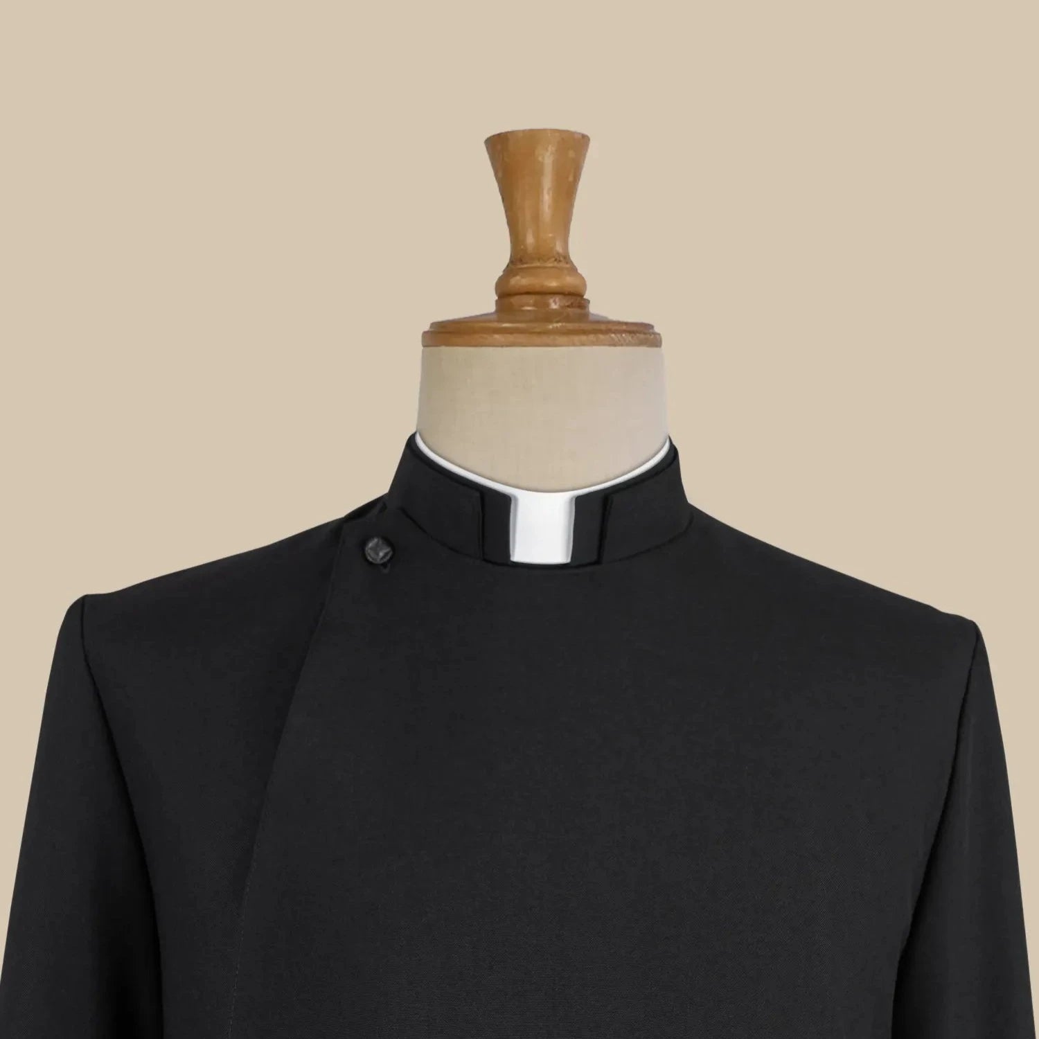 J. Wippell & Co-Men's Custom Double-breasted Cassock (Poly-Wool)-Clerical (MEN)