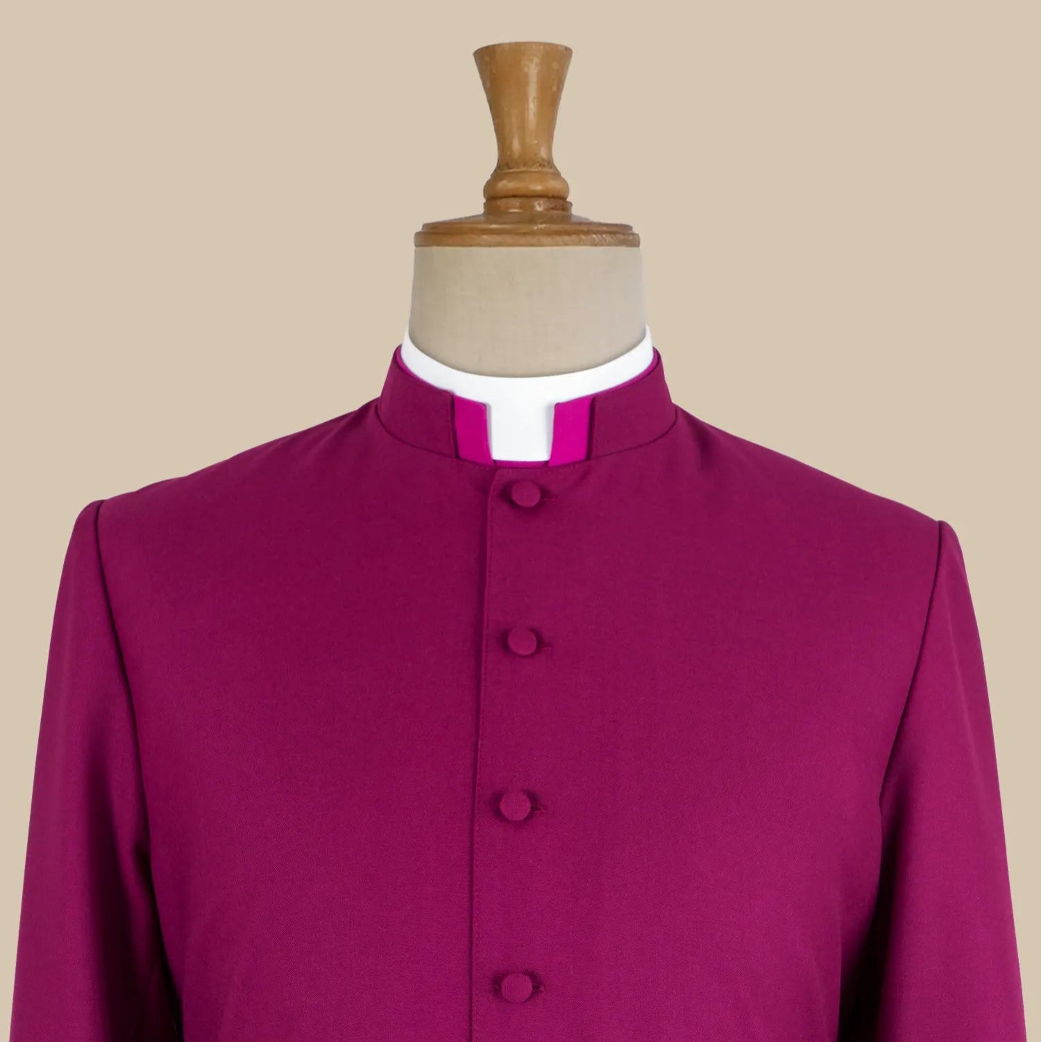 Men's Custom Roman Purple Cassock – Single-breasted