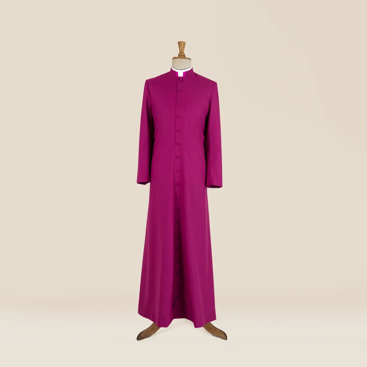 Men's Custom Roman Purple Cassock – Single-breasted