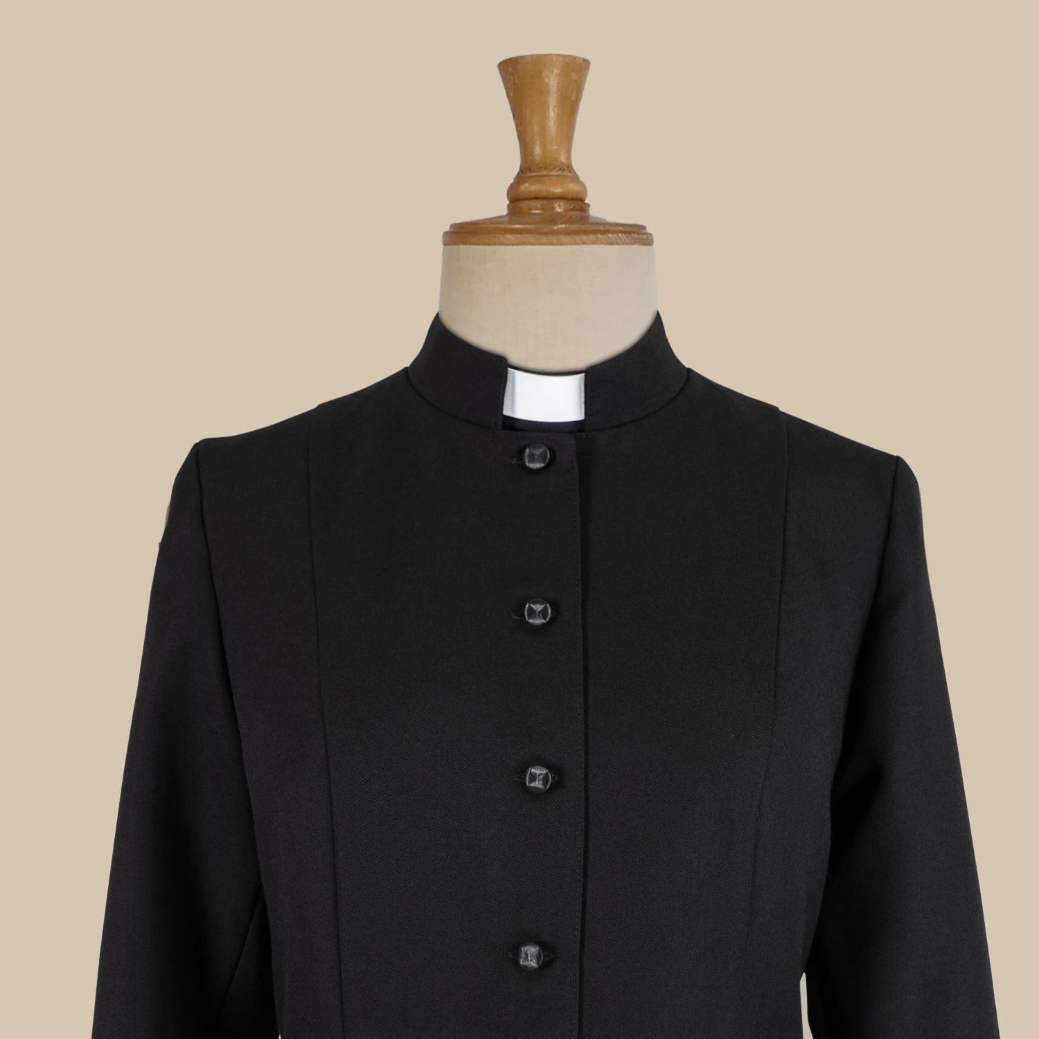 J. Wippell & Co-Women's Custom Single-breasted Cassock (Poly-Wool)-Clerical (WOMEN)