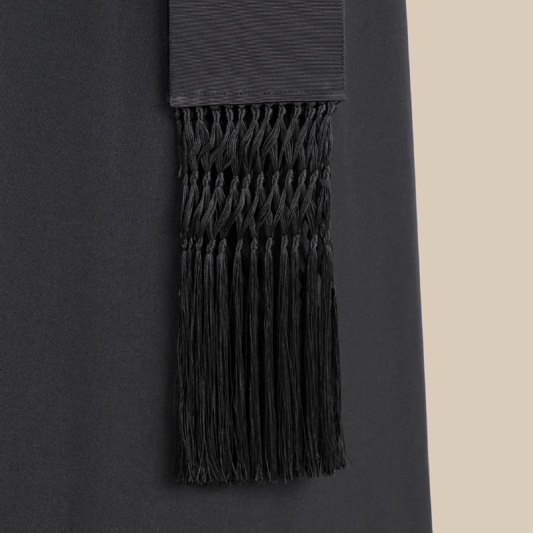 Grosgrain Cincture with Fringe