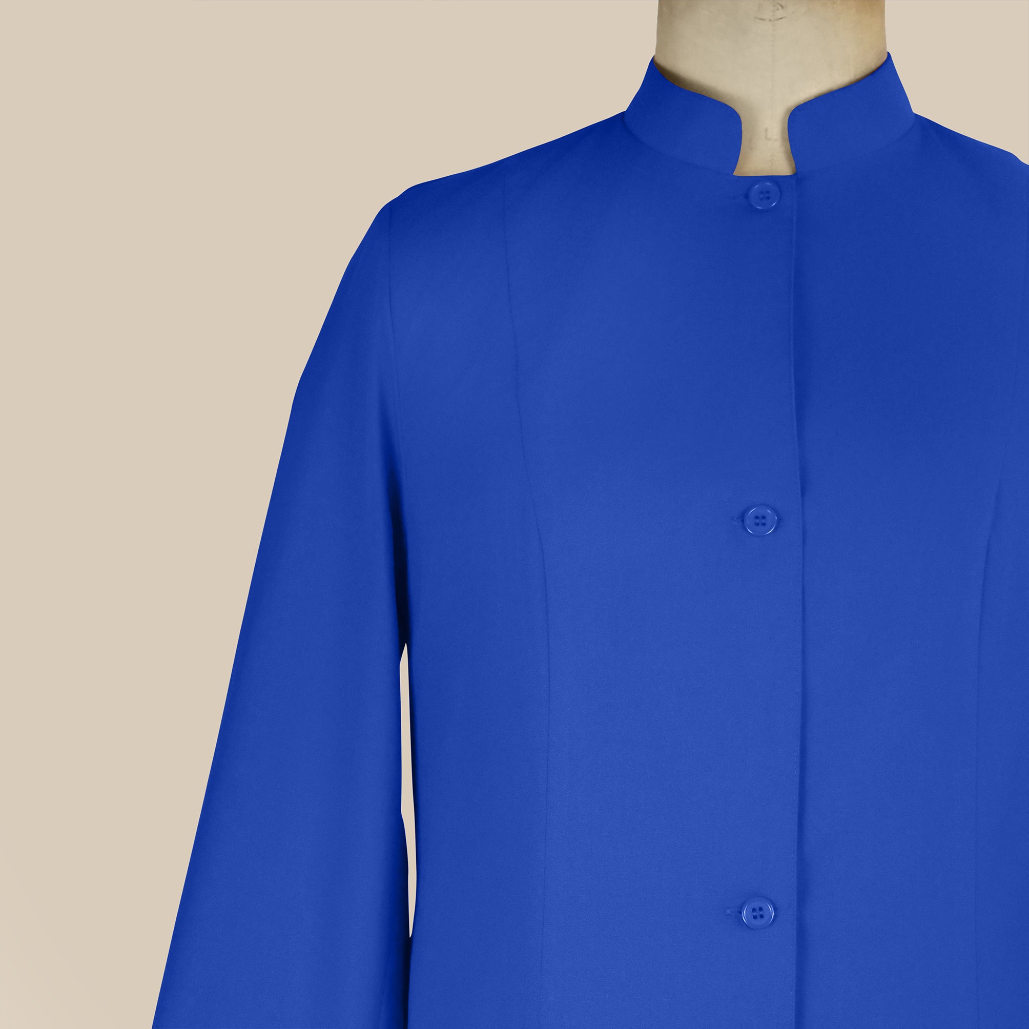 Women's Blue Choir Cassock – Single-breasted