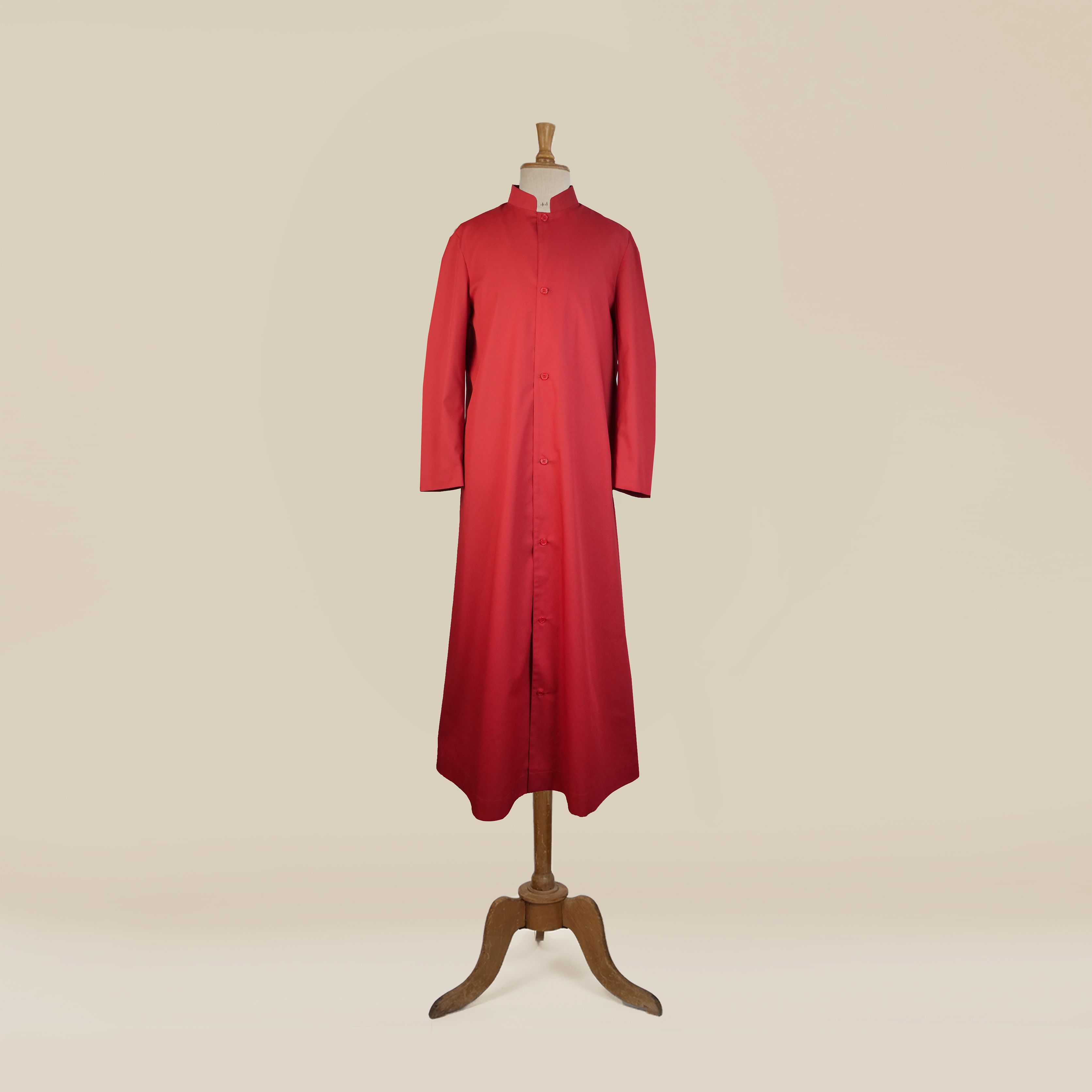 Child's Red Choir Cassock – Single-breasted