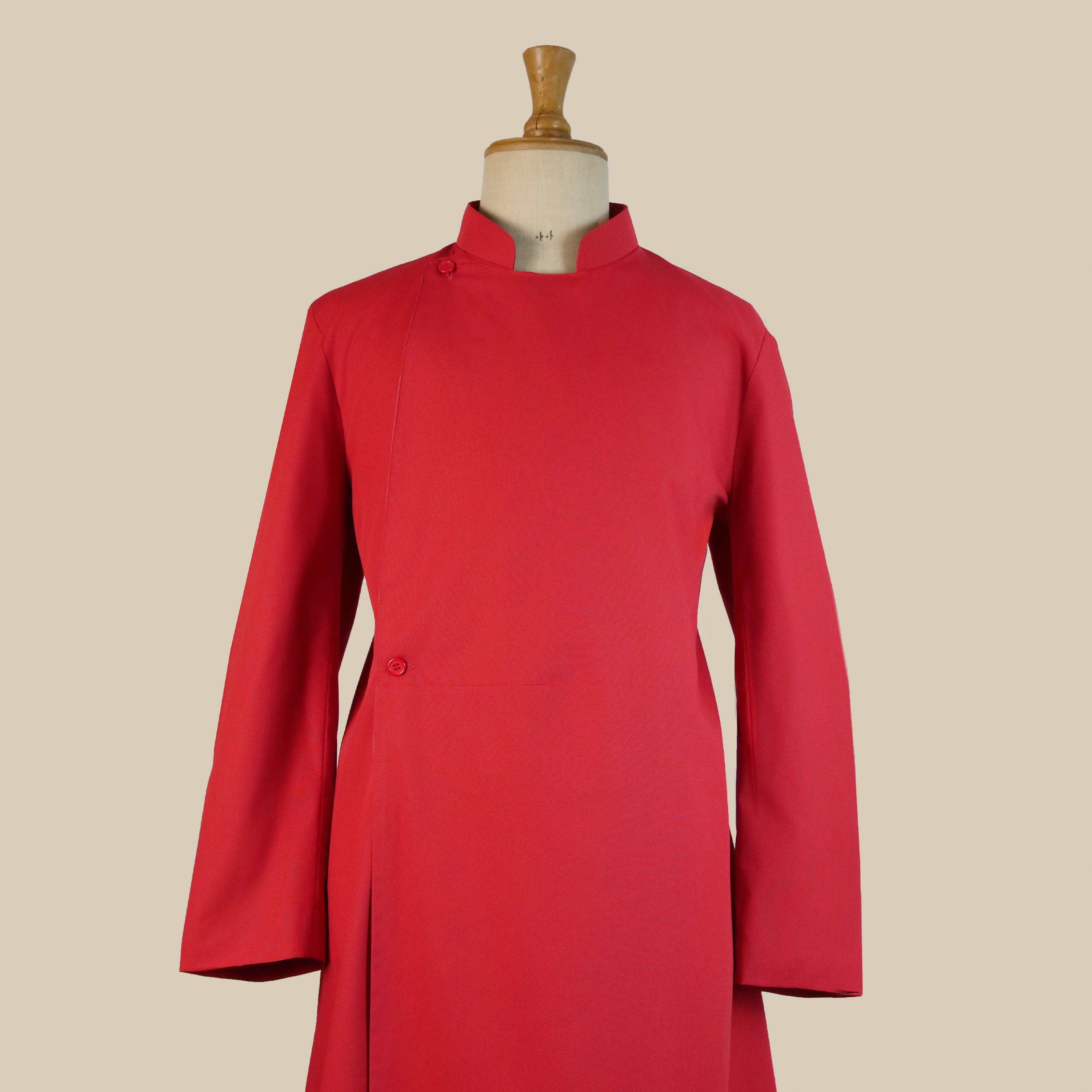 Men's Red Choir Cassock – Double-breasted