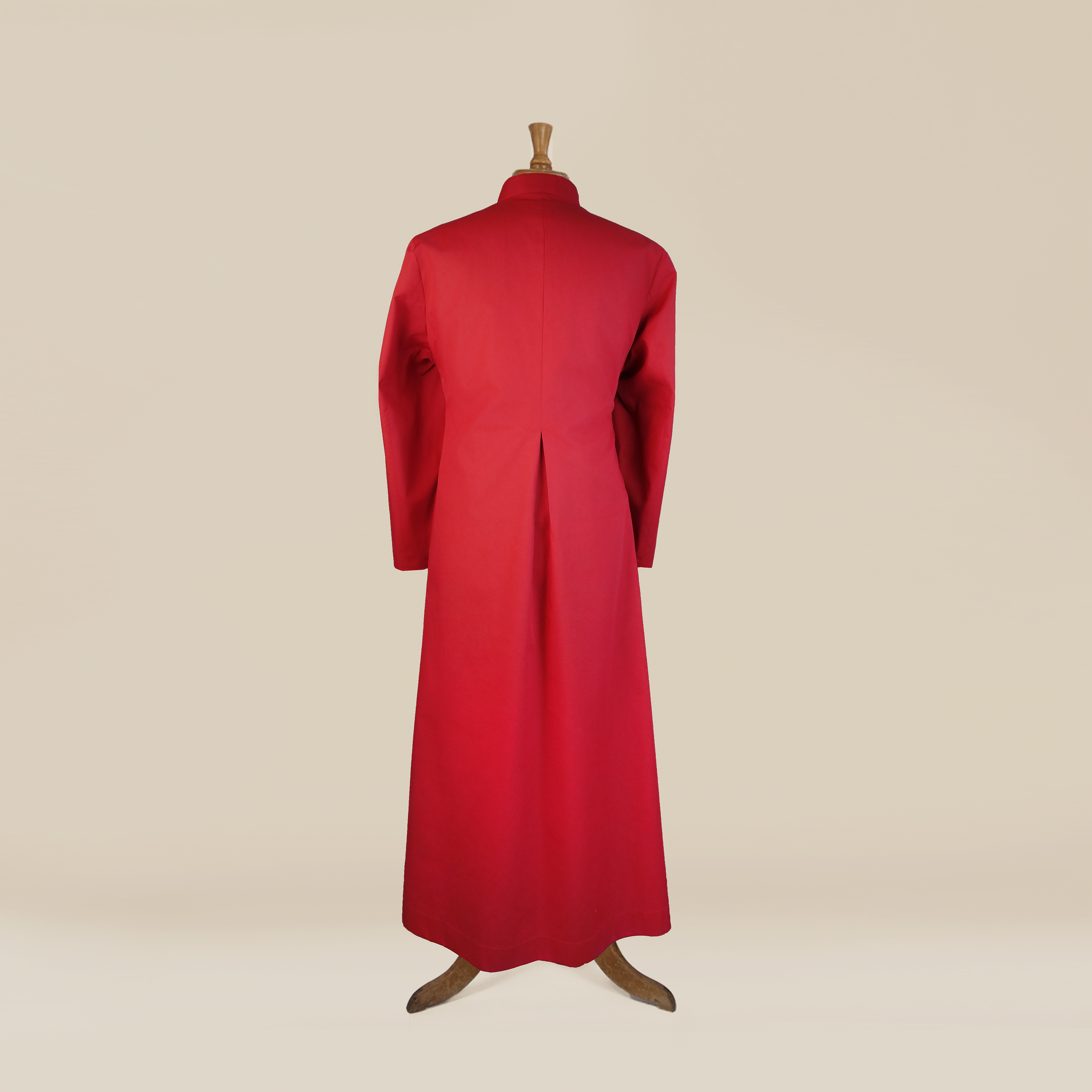 Men's Red Choir Cassock – Single-breasted