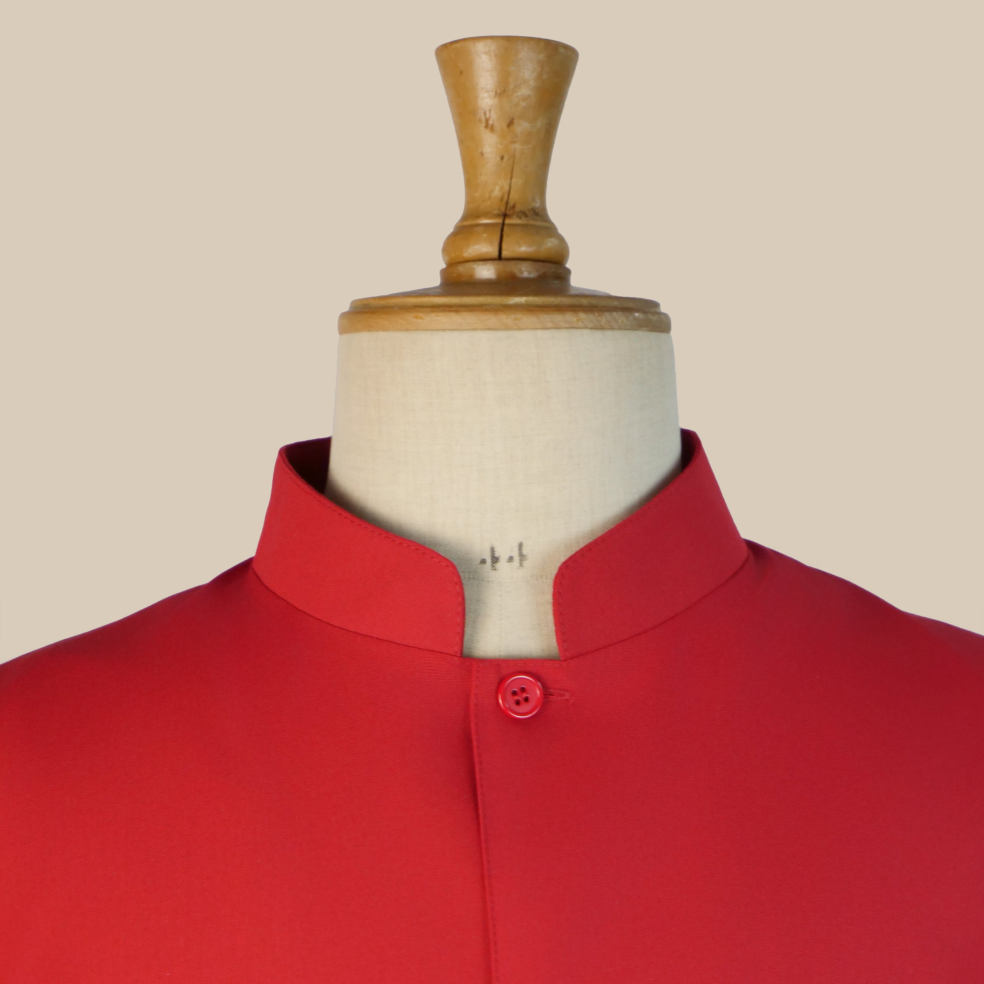 Men's Red Choir Cassock – Single-breasted