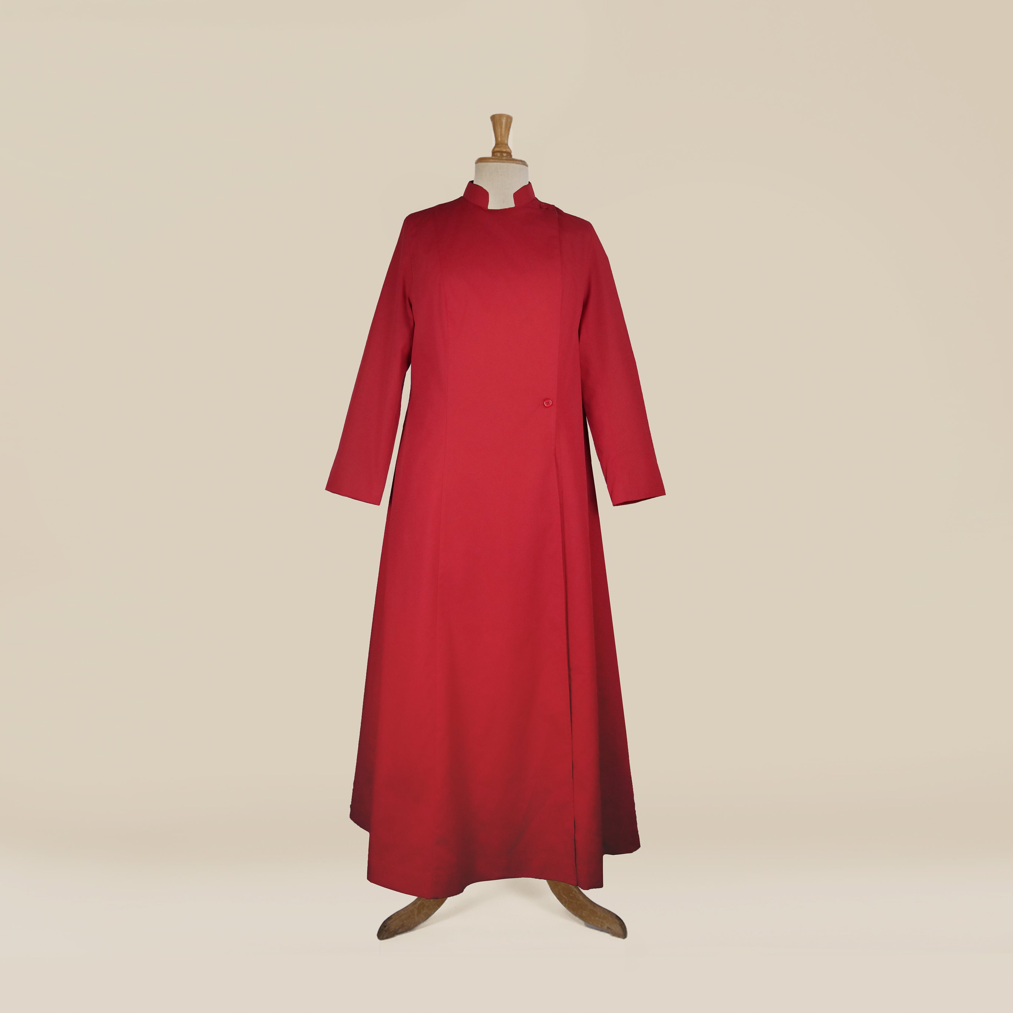 Women's Red Choir Cassock – Double-breasted