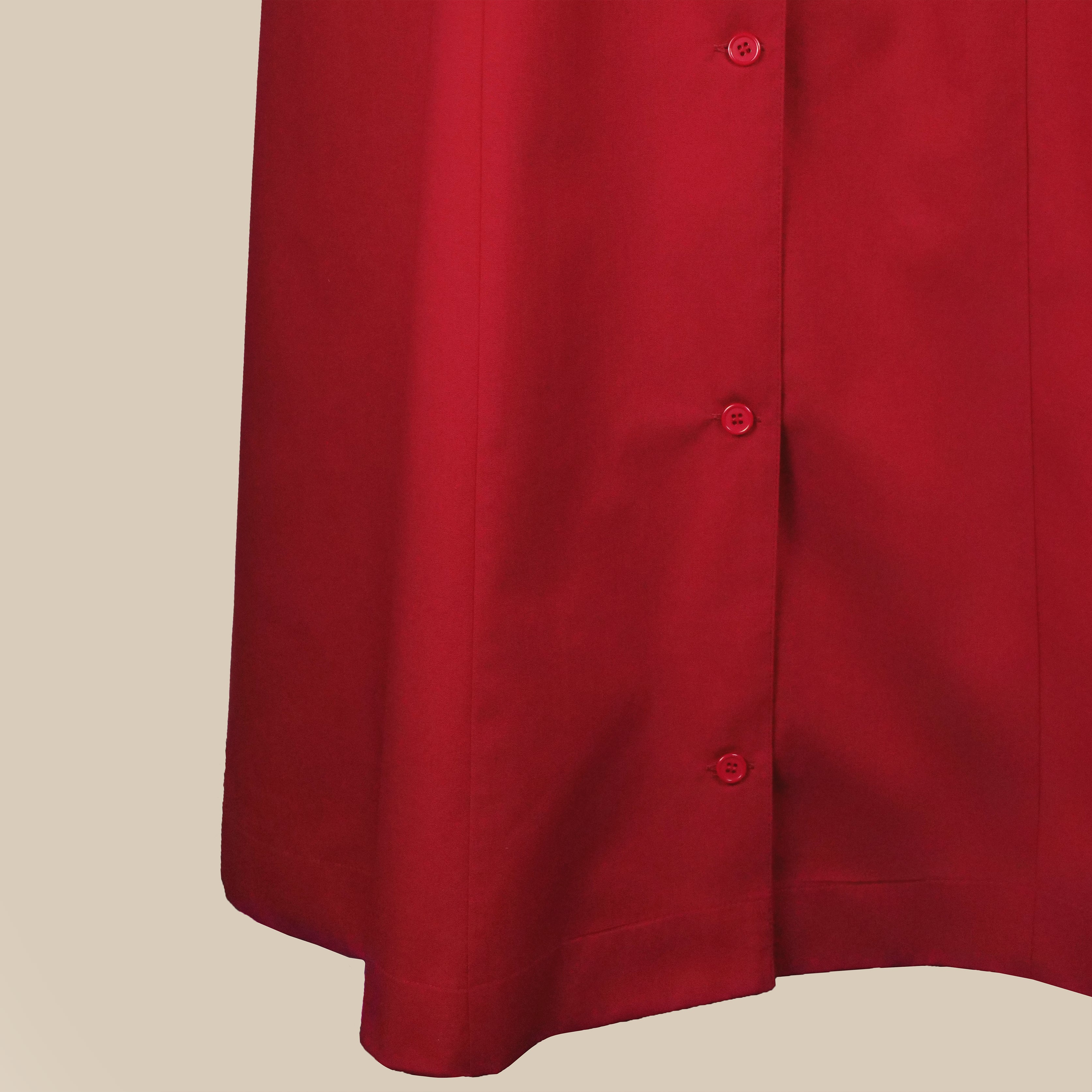 Women's Red Choir Cassock – Single-breasted