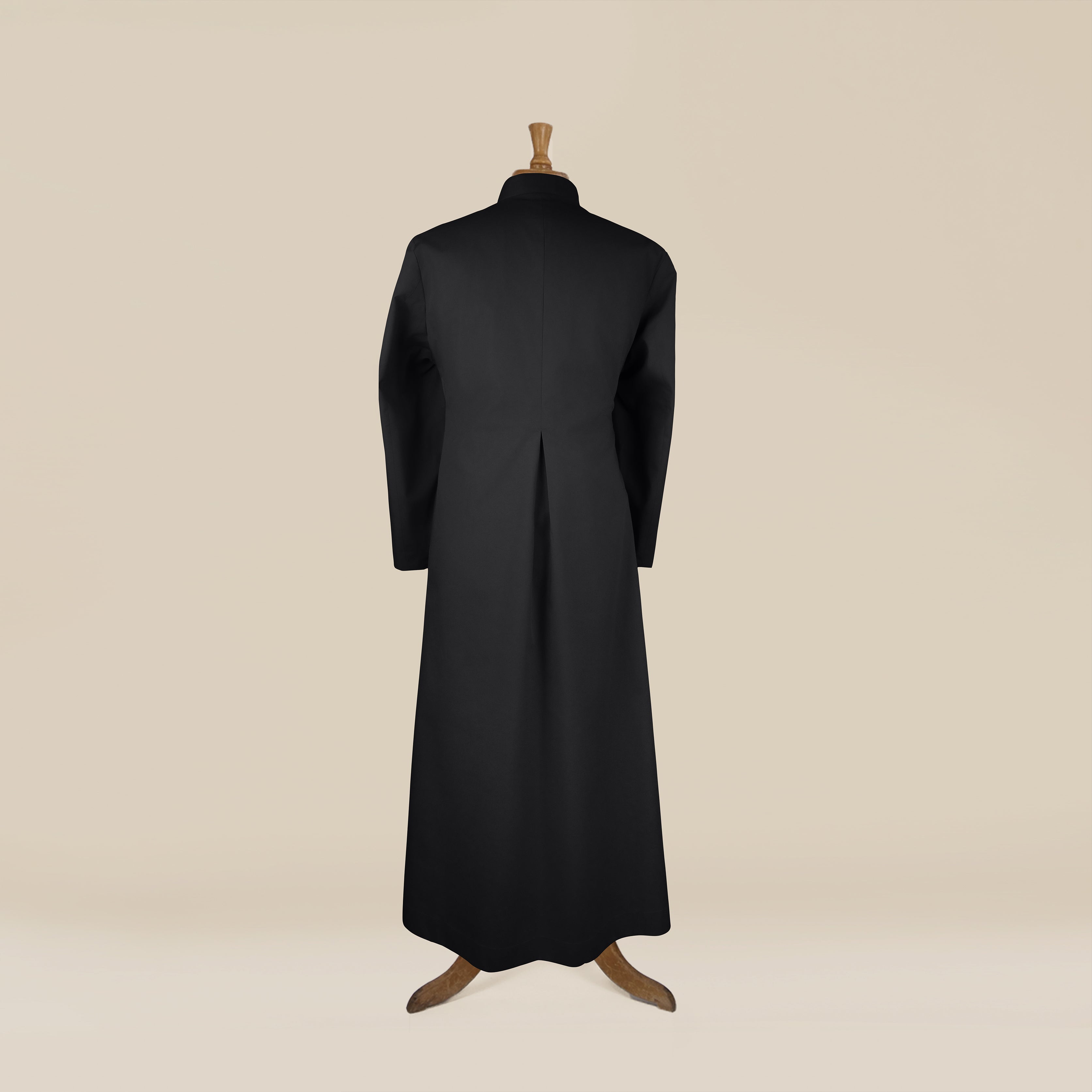 J. Wippell & Co-Men's Black Choir Cassock – Single-breasted-Choir Wear