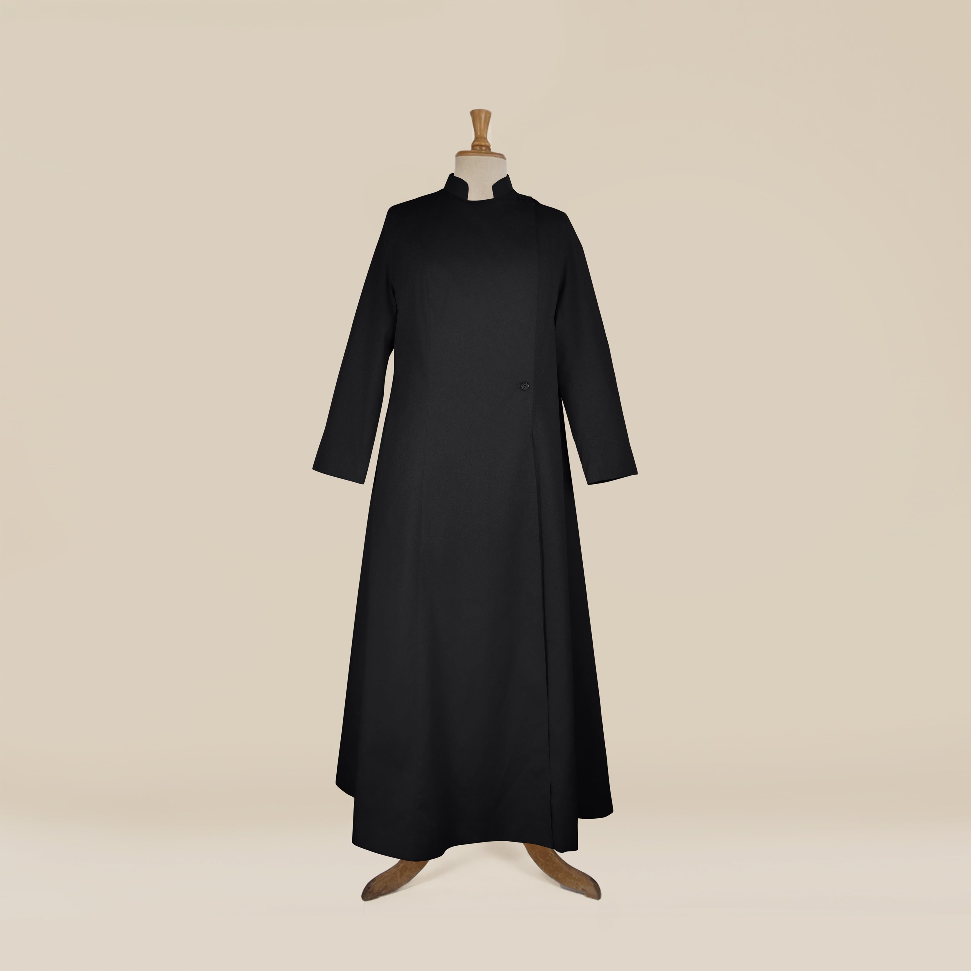 J. Wippell & Co-Women's Black Choir Cassock – Double-breasted-Choir Wear