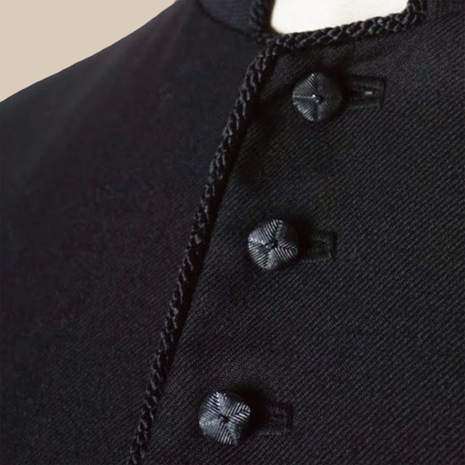 Single-Breasted Button Options - Custom Cassock Add-On