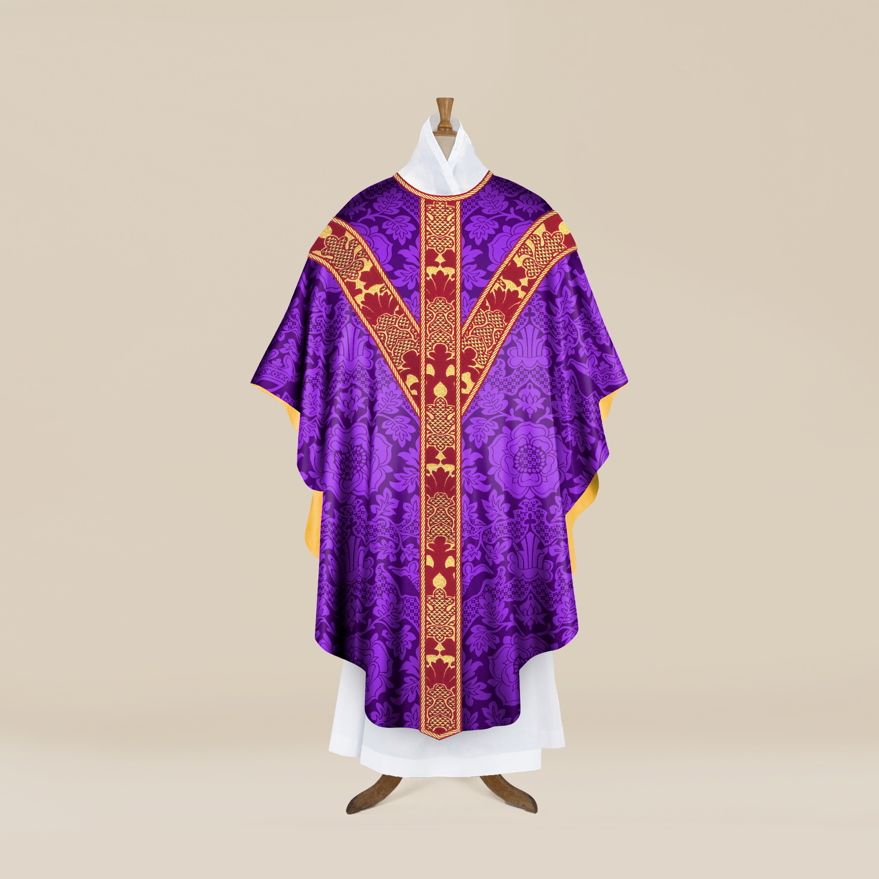 'St Margaret' Chasuble & Stole with 'Ludlow' Orphreys