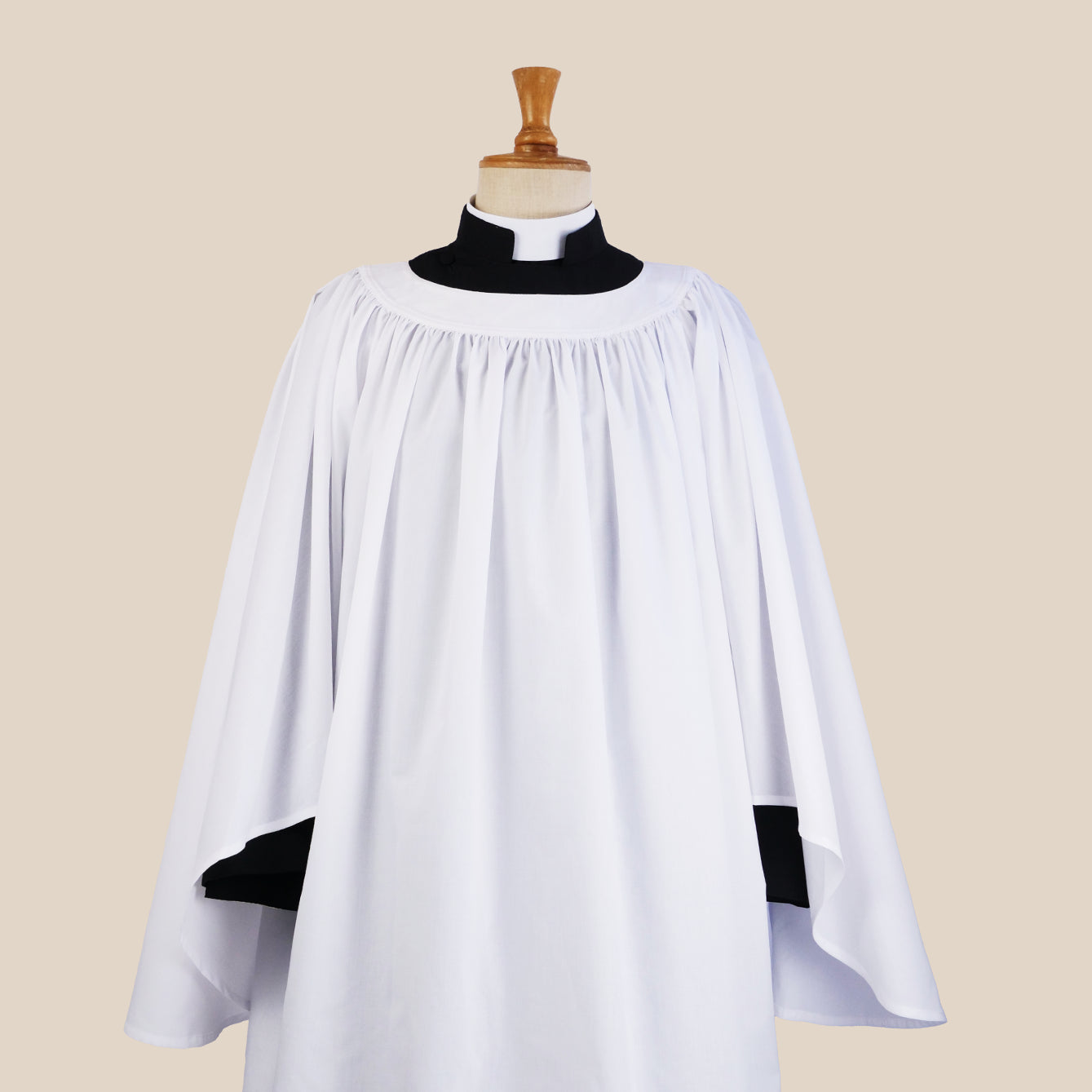 Rounded-Sleeve Surplice