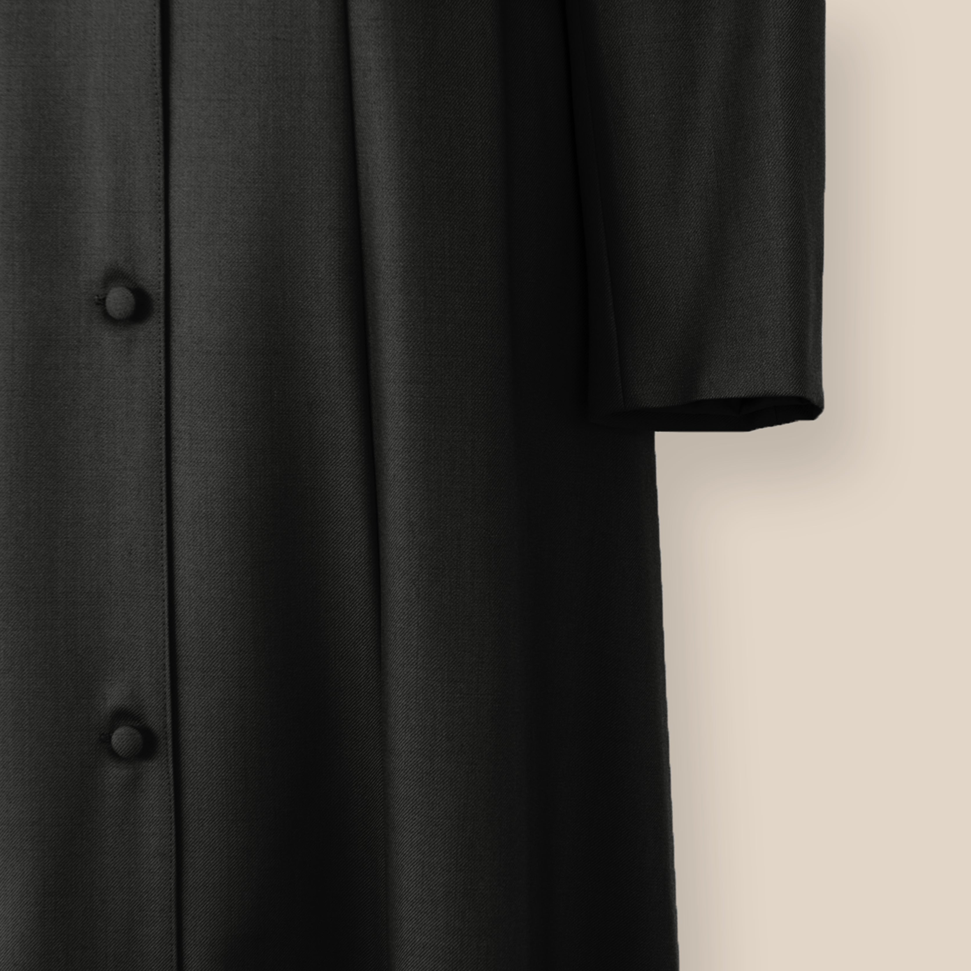 Men's Black Choir Cassock – Single-breasted