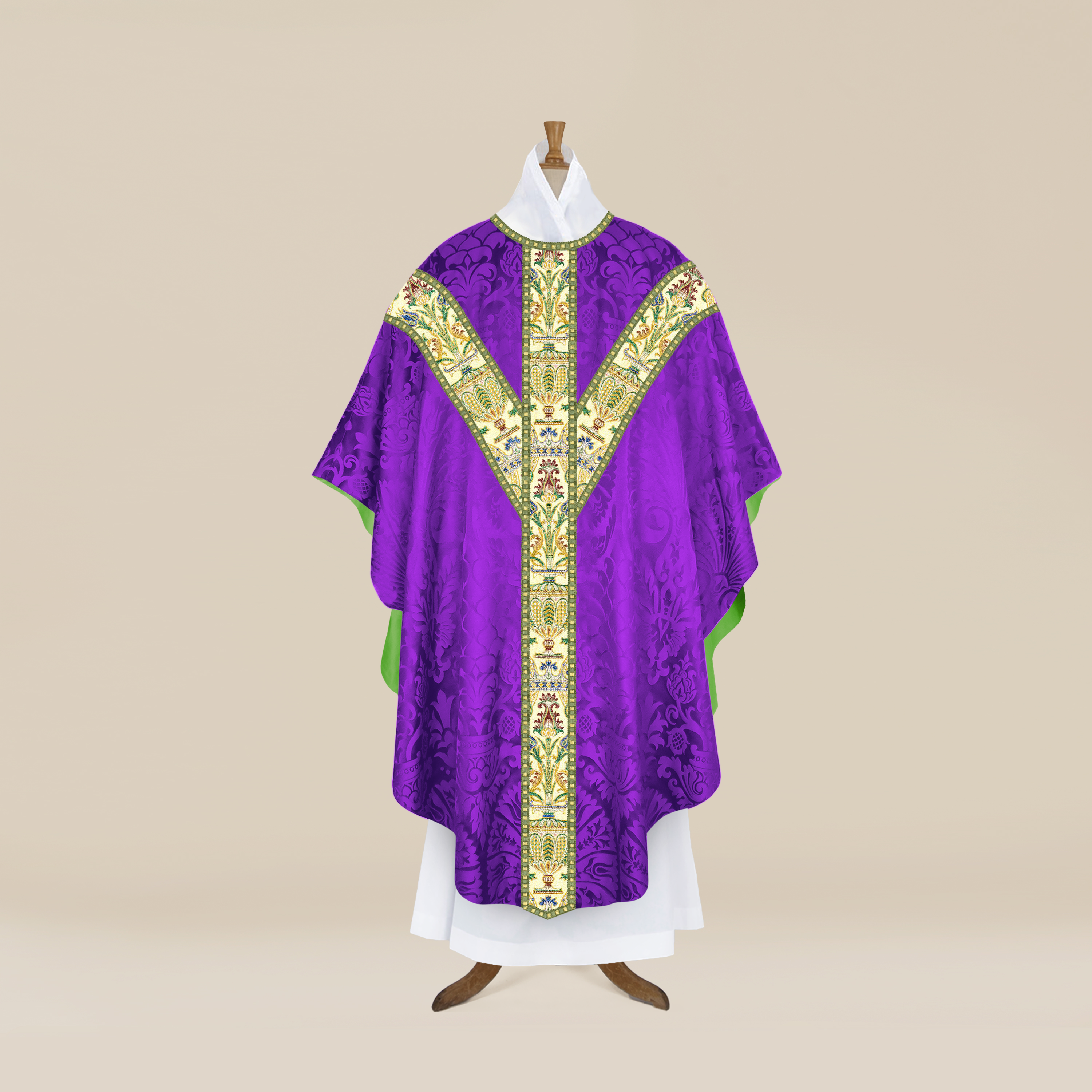 'St Nicolas' Chasuble & Stole with 'Venetian' Orphreys